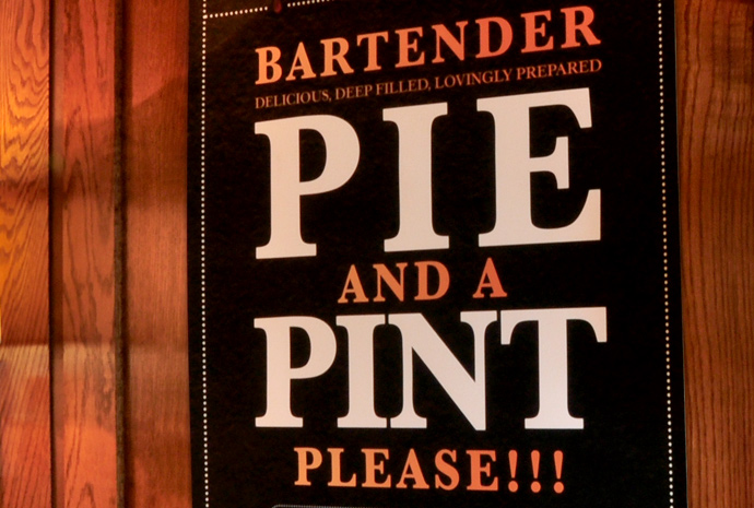Pie and pint poster image two